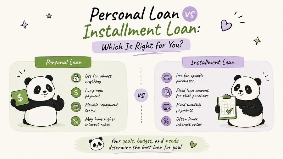 Personal loan vs installment loan comparison guide